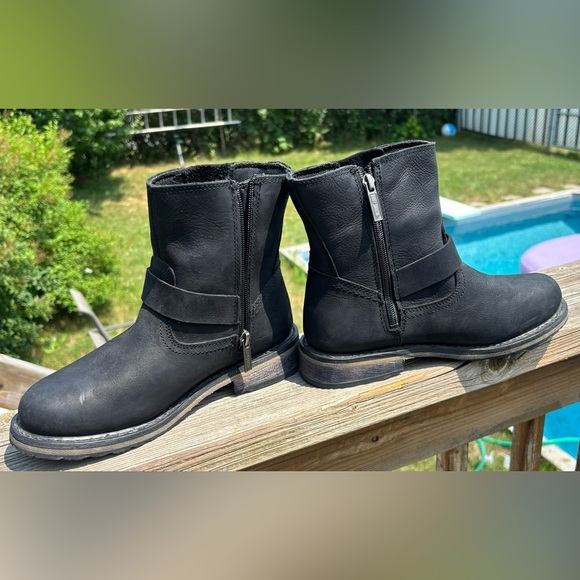 Harley-Davidson Women's Kommer Waterproof Black Leather Motorcycle Boots Size 6 - Picture 8 of 10